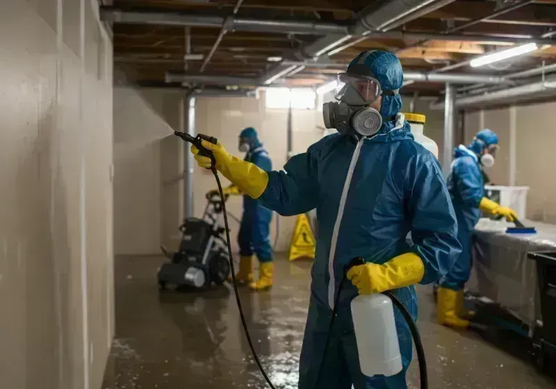 Basement Sanitization and Antimicrobial Treatment process in Darien, IL